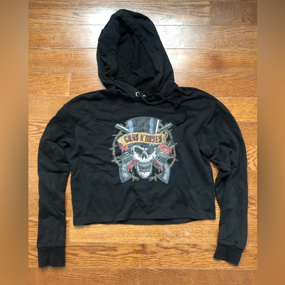 Gun’s N’ Roses cropped hoodie